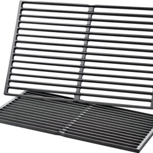 Weber 7524 Cooking Grate Set, 19-1/2 in L, 12-29/32 in W, Cast Iron, Enamel-Coated