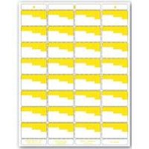 Centurion UN OR4P Laser Bin Label, 8-1/2 in L, 11 in W, White/Yellow Background
