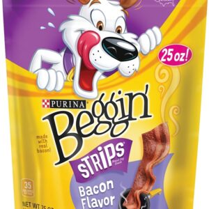 Purina 3810011049 Dog Treat, Bacon Flavor, 25 oz Pouch