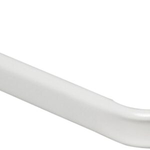 Kenney KN512 Curtain Rod, 1 in Dia, 48 to 86 in L, Steel, White