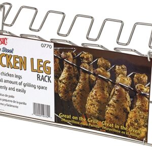 Bayou Classic 0770 Chicken Leg Rack, Stainless Steel