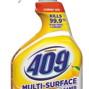 Clorox 00888 All-Purpose Cleaner, 32 oz Spray Bottle, Liquid, Fresh Lemon, Yellow