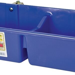 Little Giant HFP24DBLUE Hook Over Feeder, 2 qt Volume, Polyethylene/Steel Bracket, Blue