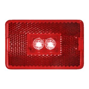 PM V170R Marker/Clearance Light, 9 to 16 V, LED Lamp, Red Lens, Stud Mounting