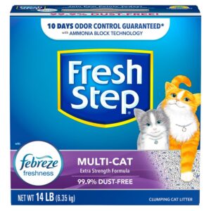 Fresh Step Multi-Cat 2049 Cat Litter, Granules/Speckles, 14 lb