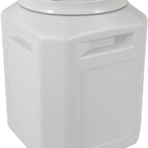 Vittles Vault 4330 Pet Food Container, 30 lb Capacity, Plastic, Granite Stone, Airtight, Twist Cover/Lid, 14 in L