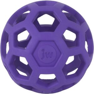 JW Hol-ee Roller 43111 Dog Toy, M, Ball, Rubber, Assorted