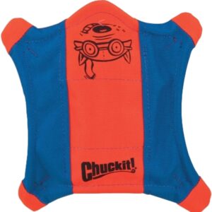 Chuckit! 511300 Dog Toy, M, Flying Squirrel, Blue/Orange