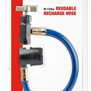A/C Pro CERT401-1 Recharge Hose, Reusable, For: R-134a Self-Sealing Valve Cans