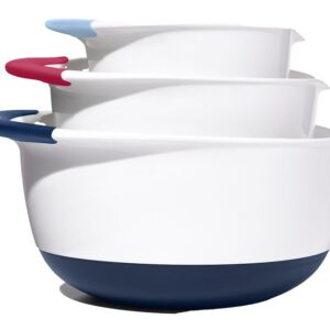 Good Grips 11323100 Mixing Bowl Set, Plastic/Rubber, Assorted