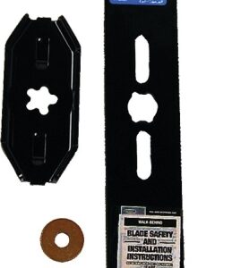 Arnold 490-100-0081 Lawn Mower Blade, 21 in L, 2-1/2 in W, Steel