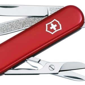 Swiss Army 0.6223-033-X3 Multi-Tool Knife, Drop Point Blade, Polished Blade, Stainless Steel Blade, 7-Blade, Red Handle