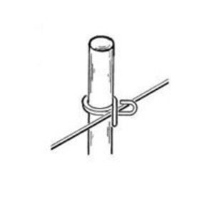 Parmak 706 Rod Post, 60 in OAH, Fiberglass, Gray