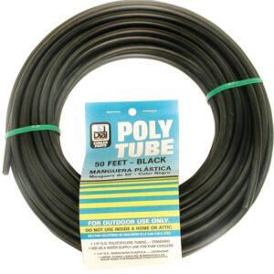 Dial 4296 Cooler Tubing, 50 ft L Dimensions, Polyethylene, Black, For: Evaporative Cooler Purge Systems