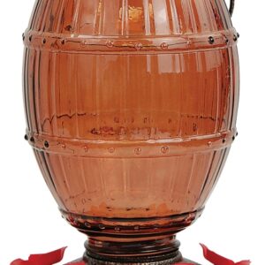 Perky-Pet 9106-2 Bird Feeder, 36 oz, Nectar, 5-Port/Perch, Glass, 8-3/4 in H