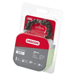 Oregon D81 Chainsaw Chain, 24 in L Bar, 0.05 Gauge, 3/8 in TPI/Pitch, 81-Link