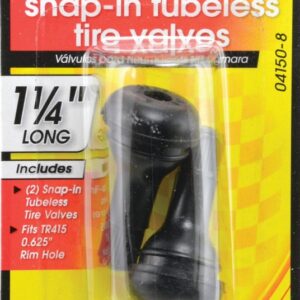 Genuine Victor 22-5-04150-8 Tire Valve, Snap-In, 1-1/4 in L, Rubber