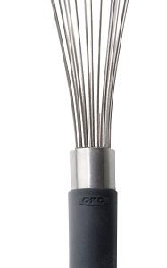 Good Grips 74091 Kitchen Whisk, 9 in OAL, Stainless Steel, Black, Polished
