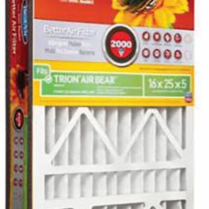 BestAir AB1625-11R Air Filter, 16 in L, 25 in W, 11 MERV, 1000 to 1200 MPR, Cardboard Frame