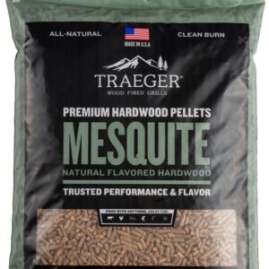 Traeger PEL305 Series Pellet, Mesquite, Wood, 20 lb Bag