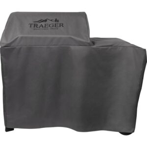 Traeger BAC759 Full Length Grill Cover, 23 in W, 55 in D, 46 in H, Polyester, Gray