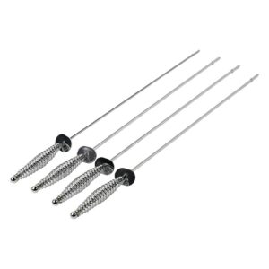 Mr. BAR-B-Q 40331Y Spiral Skewer, 17 in OAL, Steel Head, Cool Touch, Easy Grip Handle