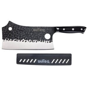 Mr. BAR-B-Q 40010Y Griller's Cleaver Knife, HCS Blade, Wood Handle, 17.7 in OAL