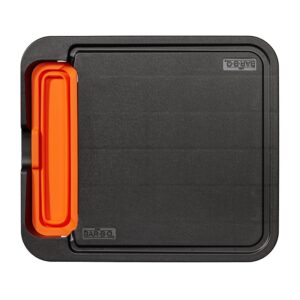 Mr. BAR-B-Q 40370Y Grill Side Cutting Board with Removable Tray, Silicone