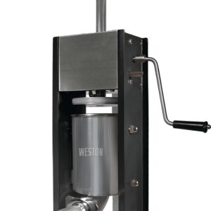 Weston 86-0701-W Vertical Sausage Stuffer, 7 lb Grind, Stainless Steel