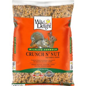 Wild Delight Crunch N' Nut 362080 Squirrel Food, 8 lb Poly Bag