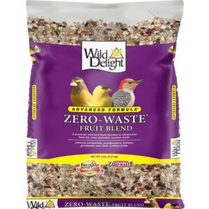 Wild Delight 360050 Blended Bird Food, Zero-Waste, Fruit Flavor, 5 lb Bag