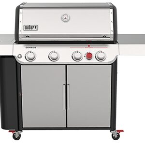 Weber GENESIS S-435 Series 36400001 Gas Grill, 48,000 Btu, Liquid Propane, 4-Burner, Enclosed Cabinet Storage