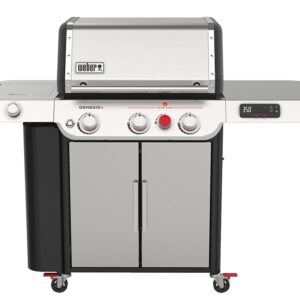 Weber GENESIS SX-335 Series 35600001 Smart Gas Grill, 39,000 Btu, Liquid Propane, 3-Burner, Smoker Included: No