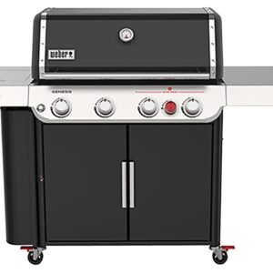 Weber GENESIS E-435 Series 36410001 Gas Grill, 48,000 Btu, Liquid Propane, 4-Burner, Smoker Included: No, Black