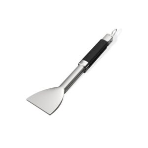 Weber 3400425 Griddle Flat Tongs, Stainless Steel, Soft-Touch Handle