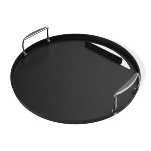 Weber 3400382 Griddle Insert, Rust-Resistant, Carbon Steel, Black, For: 22 in Weber Charcoal Grills