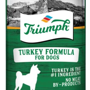 Triumph 6600201 Dog Food, Turkey Flavor, 14 oz Can