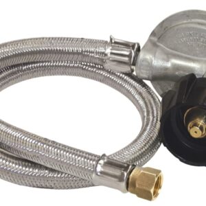 Bayou Classic M5LPH/5LPH Hose Regulator, 3/8 in Connection, 36 in L Hose, For: Gas Grills