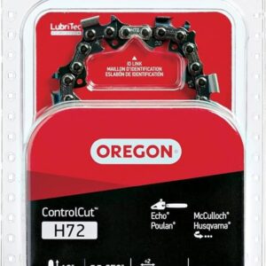 Oregon H72 Chainsaw Chain, 18 in L Bar, 0.05 Gauge, 0.325 in TPI/Pitch, 72-Link