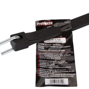 ProSource FH64087 Tie-Down, 3/4 W, 14 L, EPDM Rubber, S-Hook End Fitting, Steel End Fitting