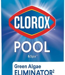 Clorox 42232CLX Algae Eliminator, 32 oz, Liquid, Slight, Blue/Green