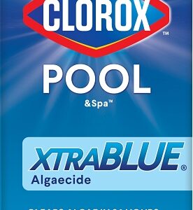 Clorox POOL & Spa XtraBlue 44340CLX Pool Algaecide, 40 oz, Liquid, Slight, Blue/Green