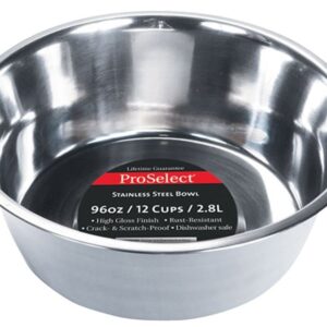 HiLo ZW150 98/56630 Pet Feeding Dish, L, 3 qt Volume, Stainless Steel