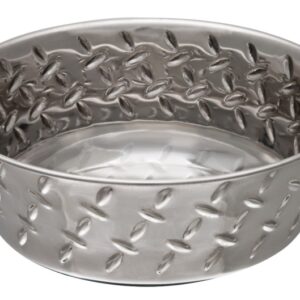 Loving Pets 7254 Pet Feeding Dish, S, 1 pt Volume, Stainless Steel, Silver