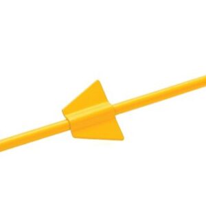 Boss Pet Dome 01310 Tie-Out Stake, 21 in L Belt/Cable, Steel, Bright Yellow