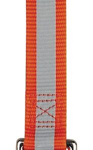Guardian Gear ZA985 66 69 Reflective Dog Lead, 6 ft L, 1 in W, Nylon, Orange