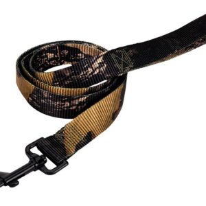 Guardian Gear 2950097 Hunting Lead, 48 in L, 1 in W, Nylon Line, Camo, Fastening Method: Spring Snap, M, L Breed