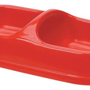 HiLo 00212H Dog Feeding Bowl, M, 8 oz Volume, 2-Compartment, Plastic, Dark Blue