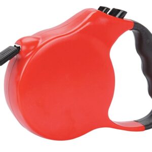 Casual Canine 11611 12 83 Belt Retractable Lead, 12 ft L, Red, Fastening Method: Snap Hook, M Breed