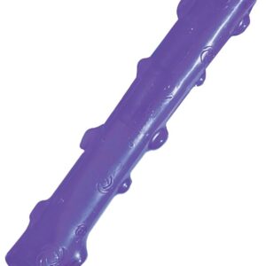 Kong Squeezz PSS1 Dog Toy, L, Squeaker, Stick, Rubber, Amethyst/Emerald/Ruby/Sapphire